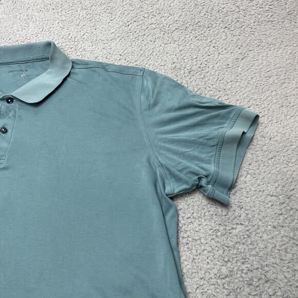 UNTUCKit Shirt Mens XXL Polo Golf Blue Short Sleeve Stretch Collared Cotton - Picture 3 of 16